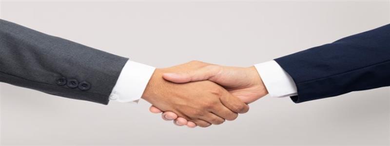 Handshake between business partners